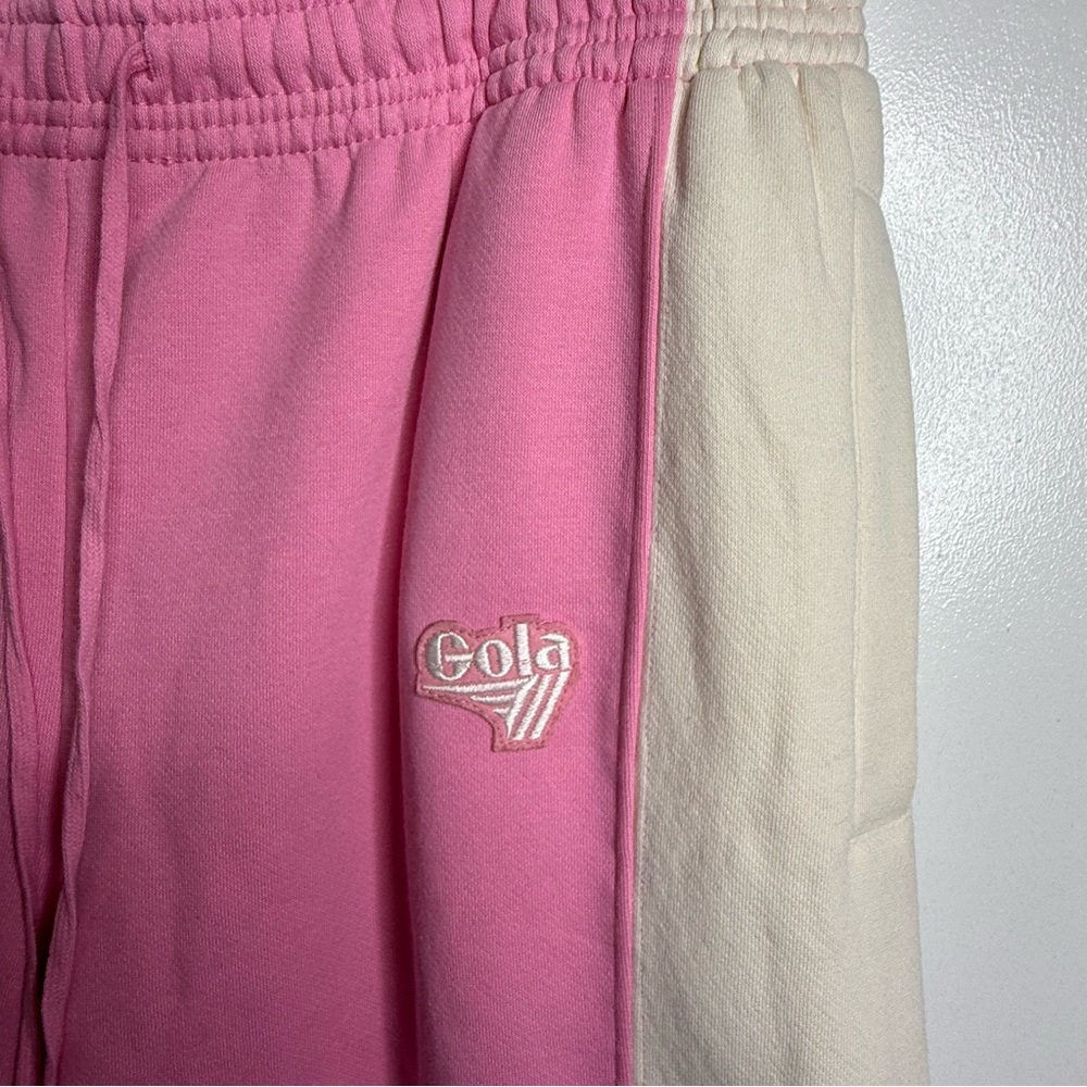 Gola X Anthropologie Pink and White Joggers NWT $98 Small - Picture 5 of 12